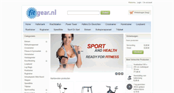 Desktop Screenshot of fitgear.nl